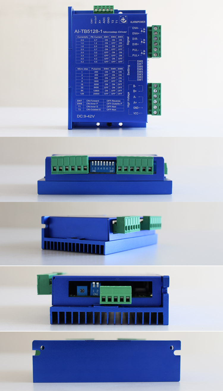 42/57步進電機驅動器 自發(fā)脈沖驅控 調(diào)速器 128細分 4.5A  AI-TB5128-1(圖1)
